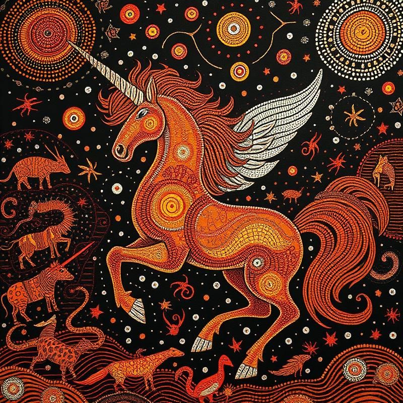 aboriginal art style AI art
