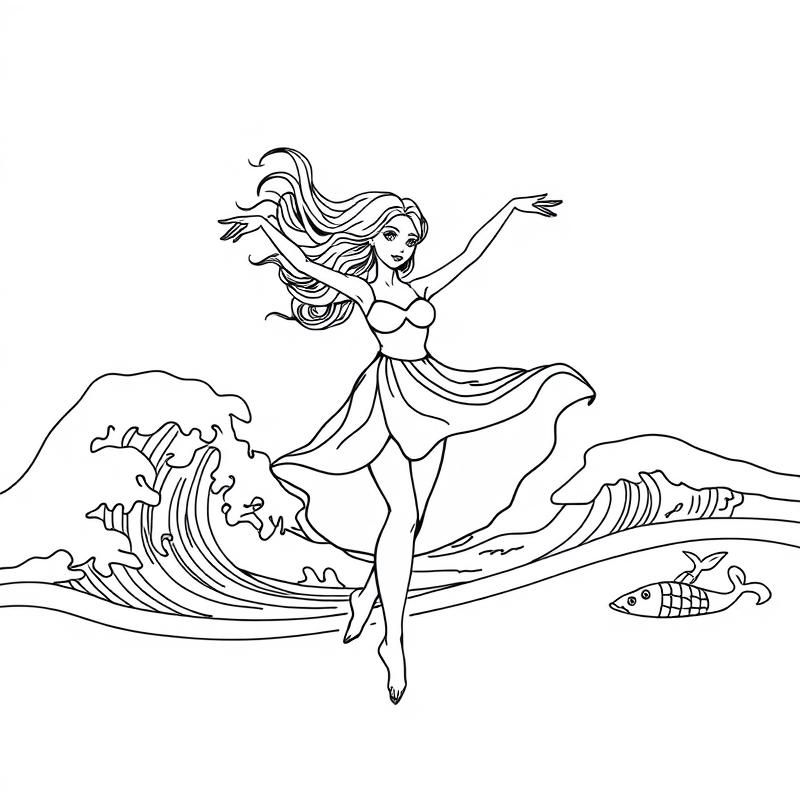 line art style AI art