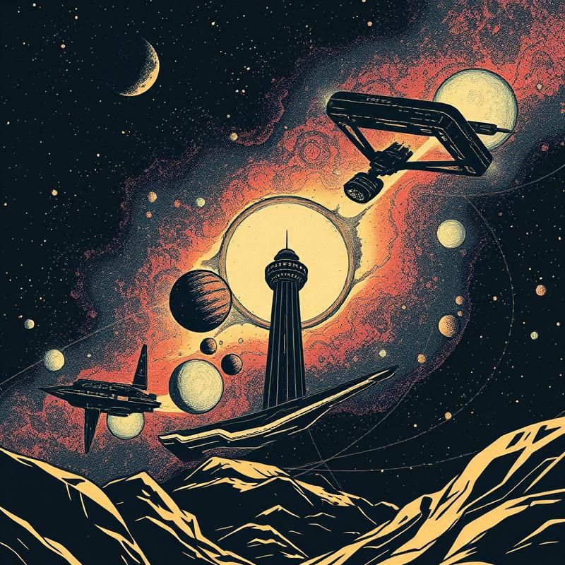woodcut style AI art