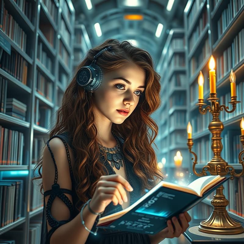 sci-fi art style AI art