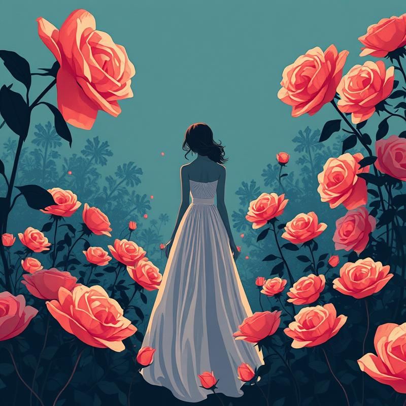 lithograph style AI art
