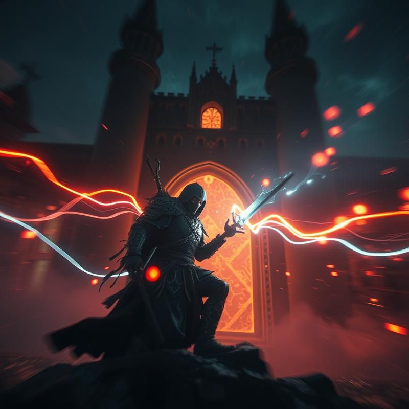 light painting style AI art