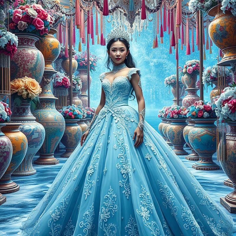 maximalist style AI art
