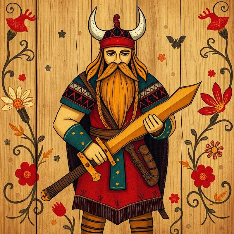 folk art style AI art