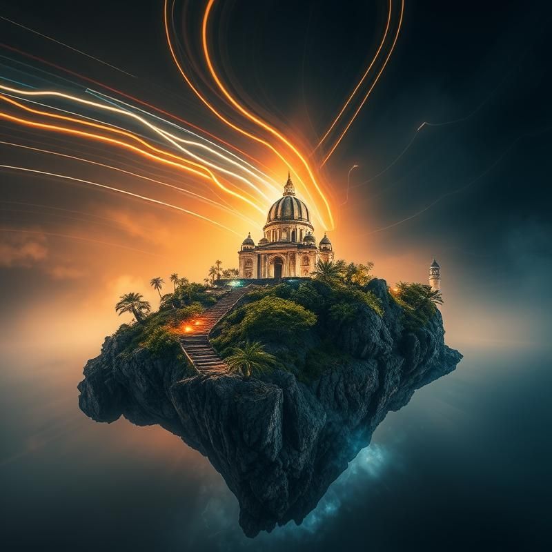 light painting style AI art