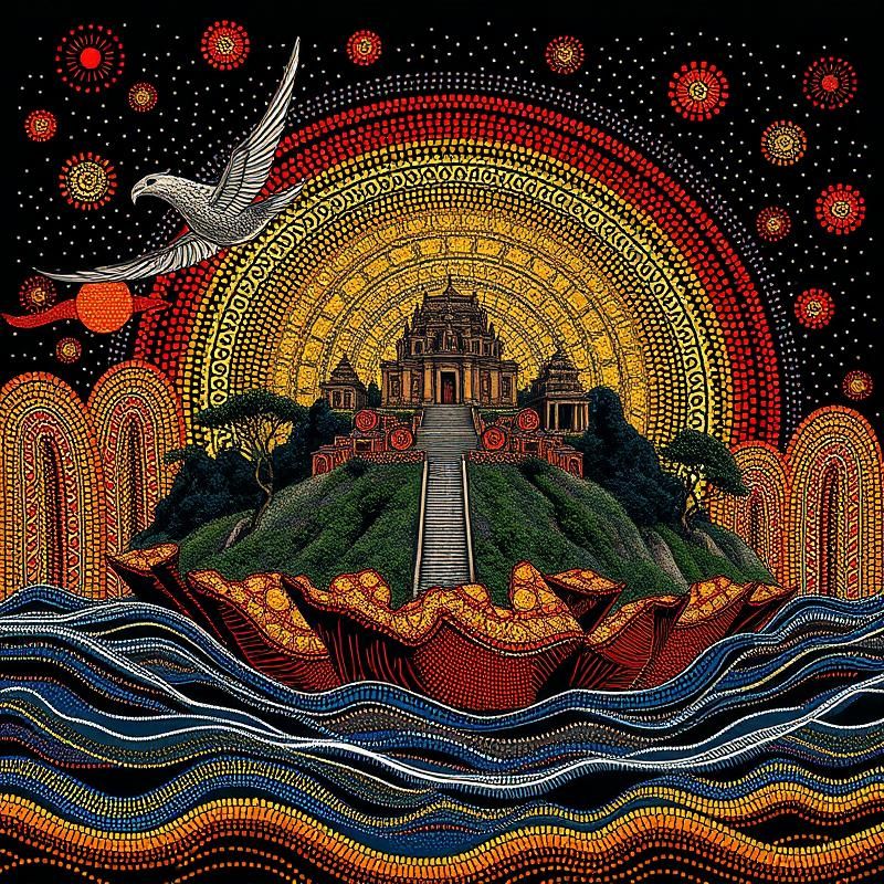 aboriginal art style AI art