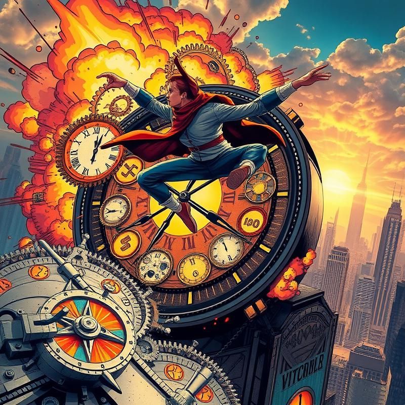 comic book style AI art