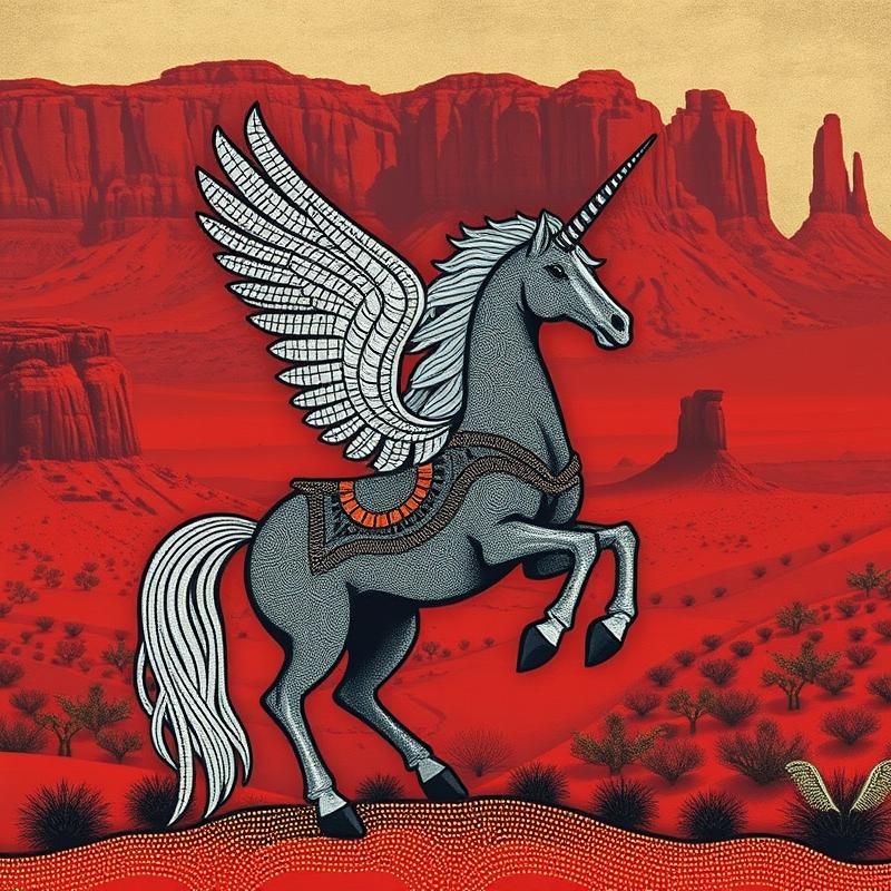 aboriginal art style AI art