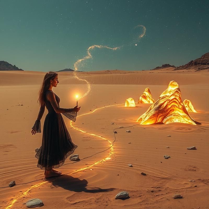 land art style AI art