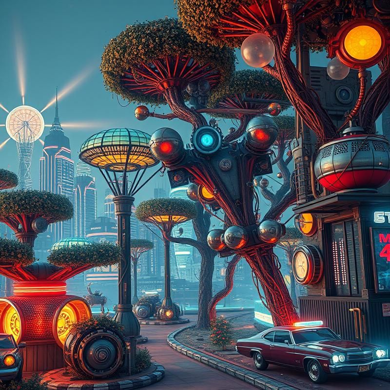 retro style AI art