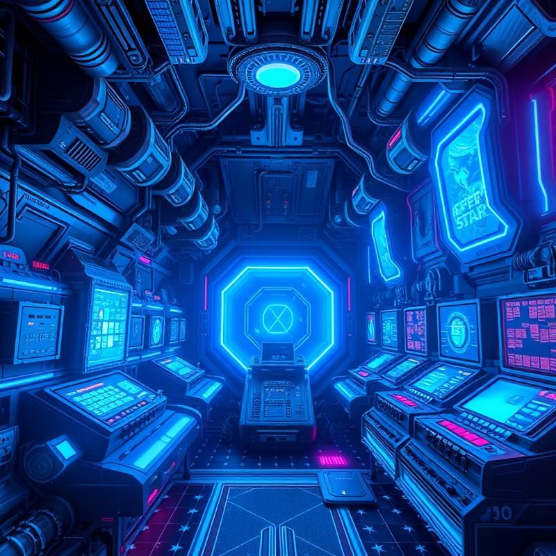synthwave style AI art
