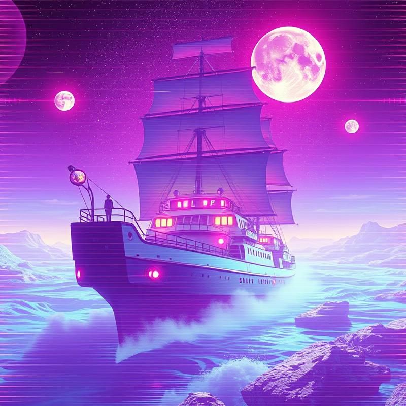 vaporwave style AI art