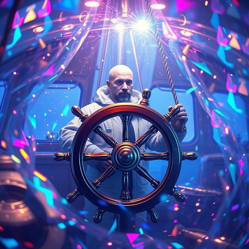 holographic style AI art