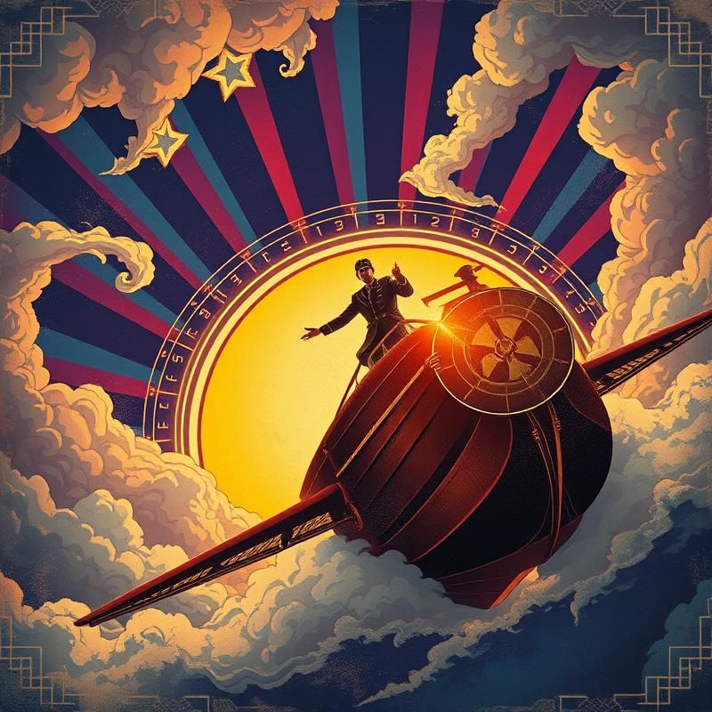 vintage poster style AI art