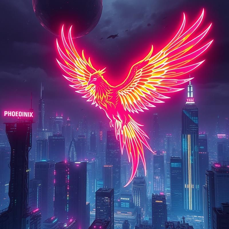 synthwave style AI art