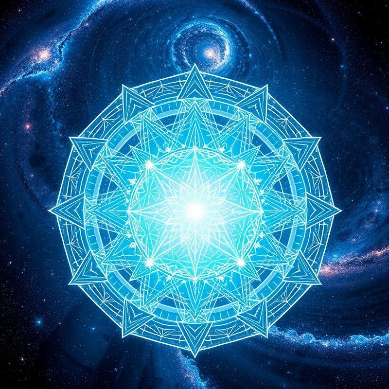 sacred geometry style AI art