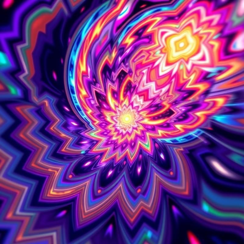 op art style AI art
