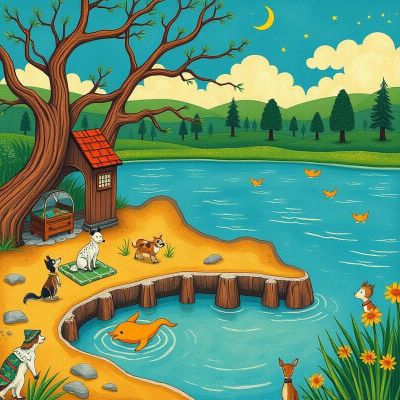 folk art style AI art