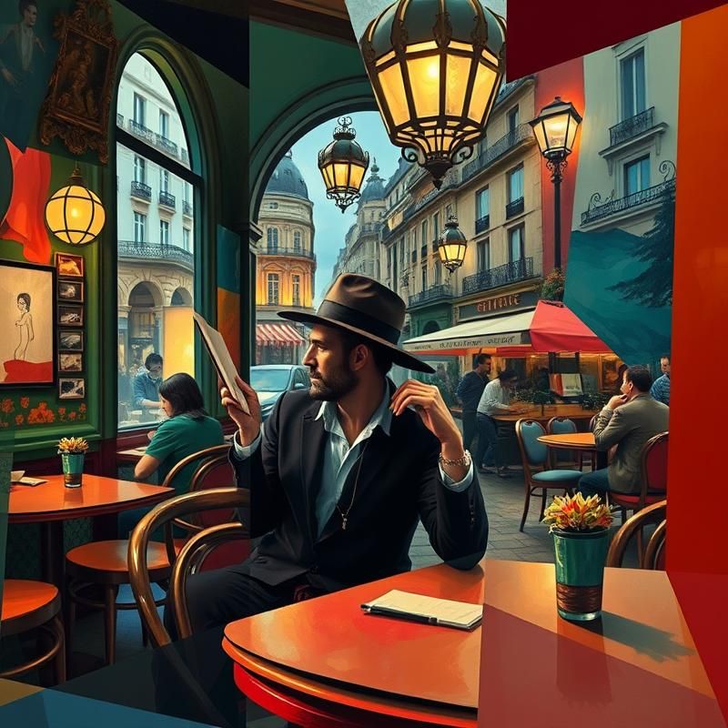 cubism style AI art