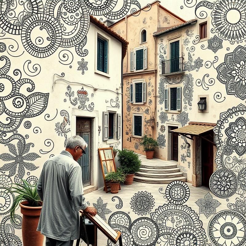 zentangle style AI art