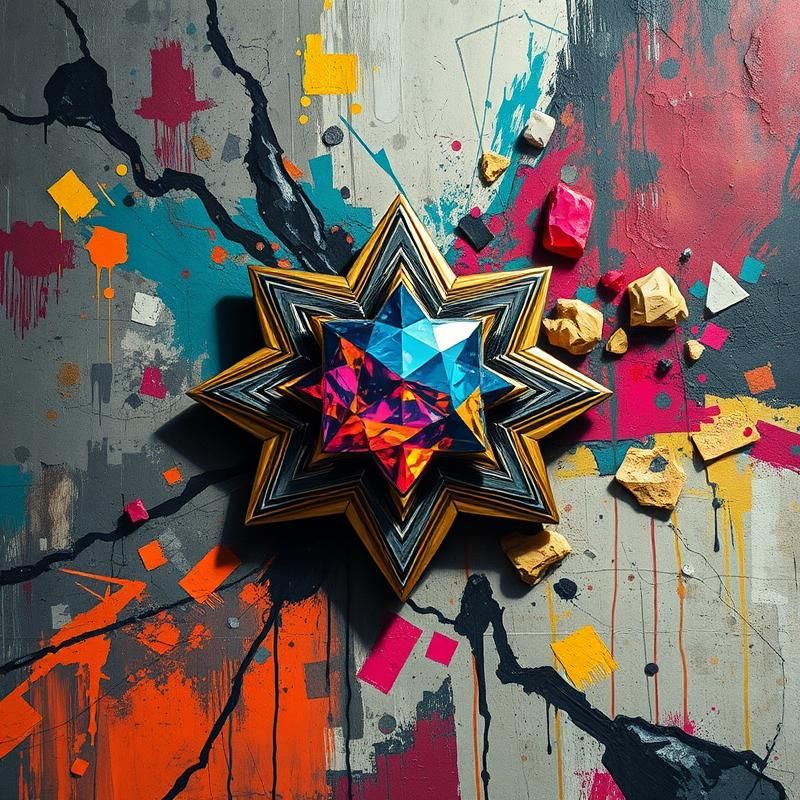 contemporary style AI art