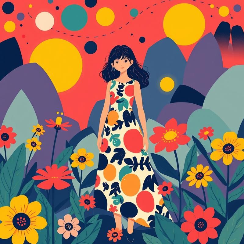screen printing style AI art