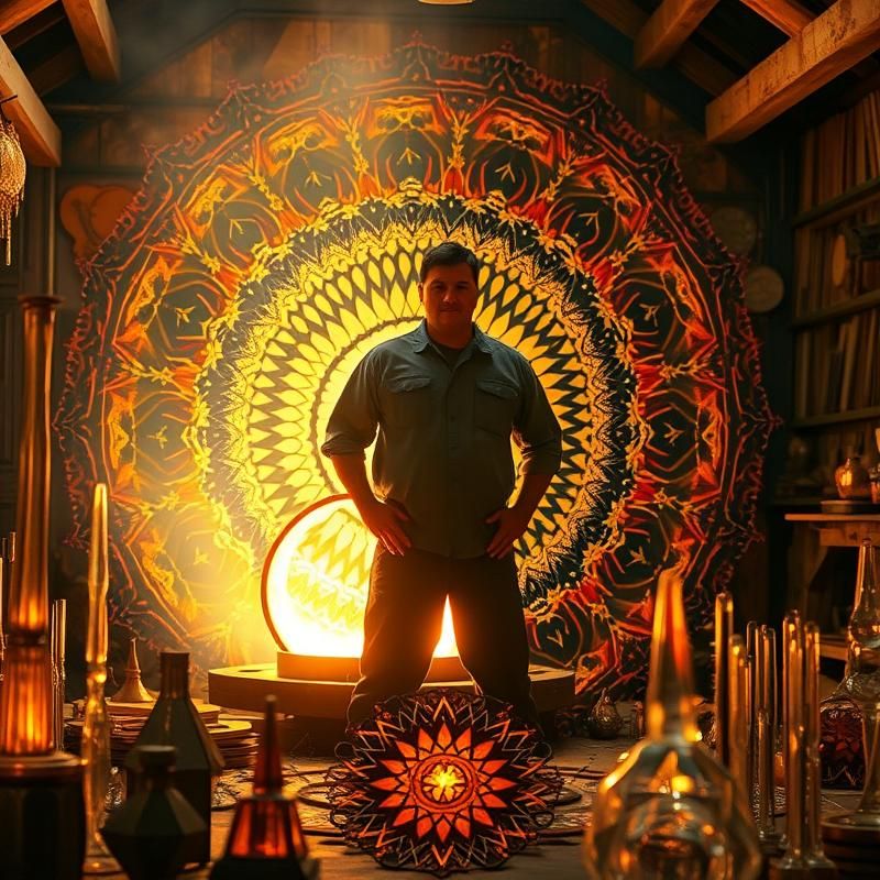 sacred geometry style AI art