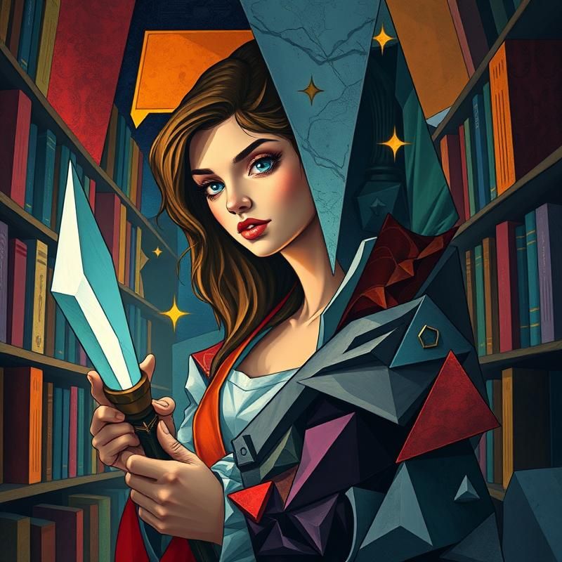 cubism style AI art