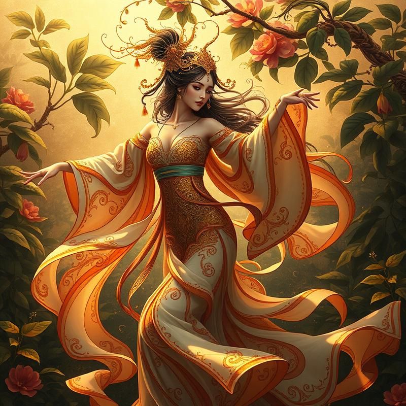 art nouveau style AI art