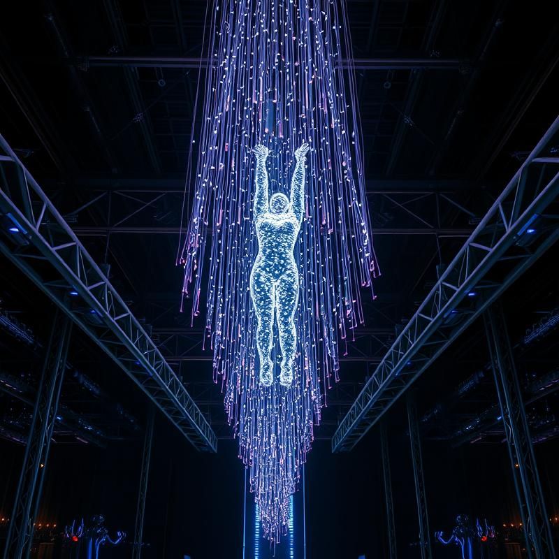 installation art style AI art