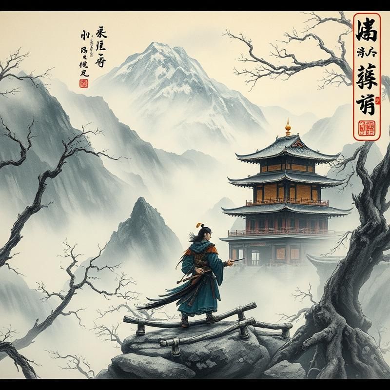chinese painting style AI art