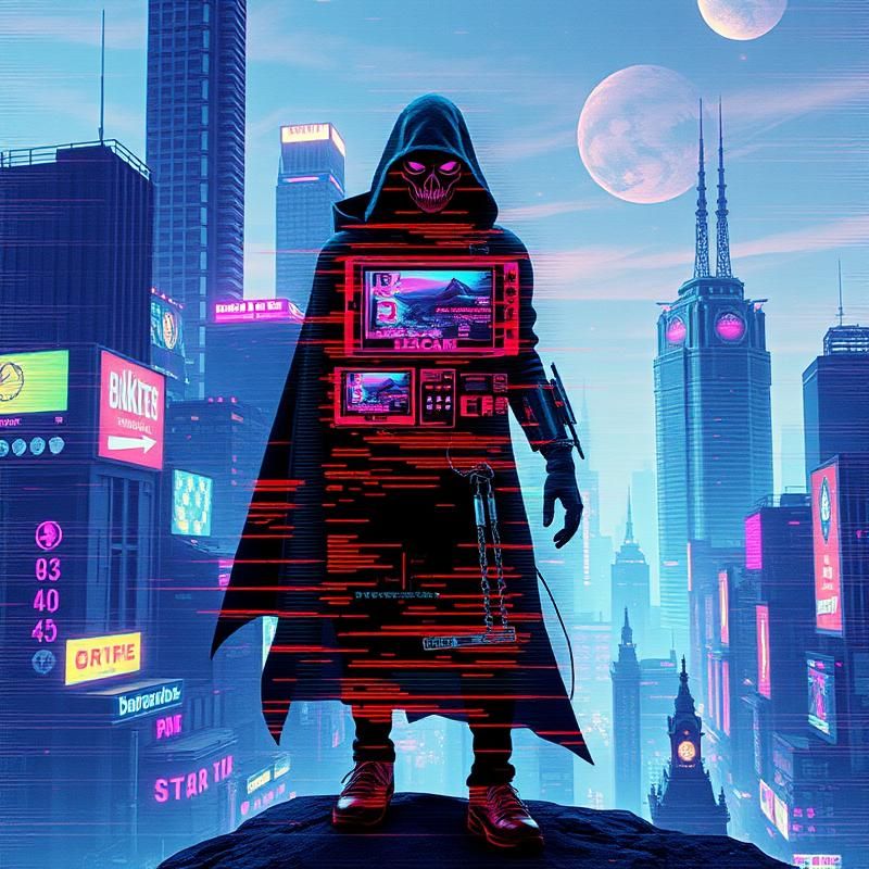 vaporwave style AI art
