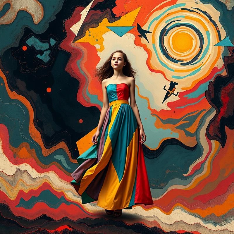suprematist style AI art