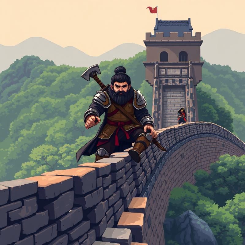 pixel art style AI art