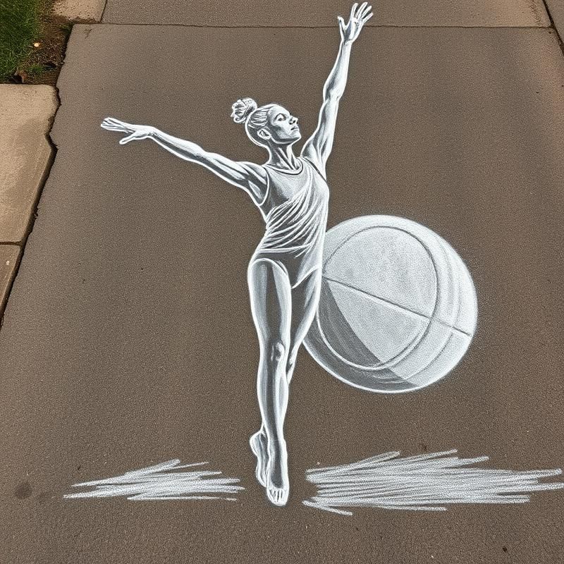 chalk art style AI art