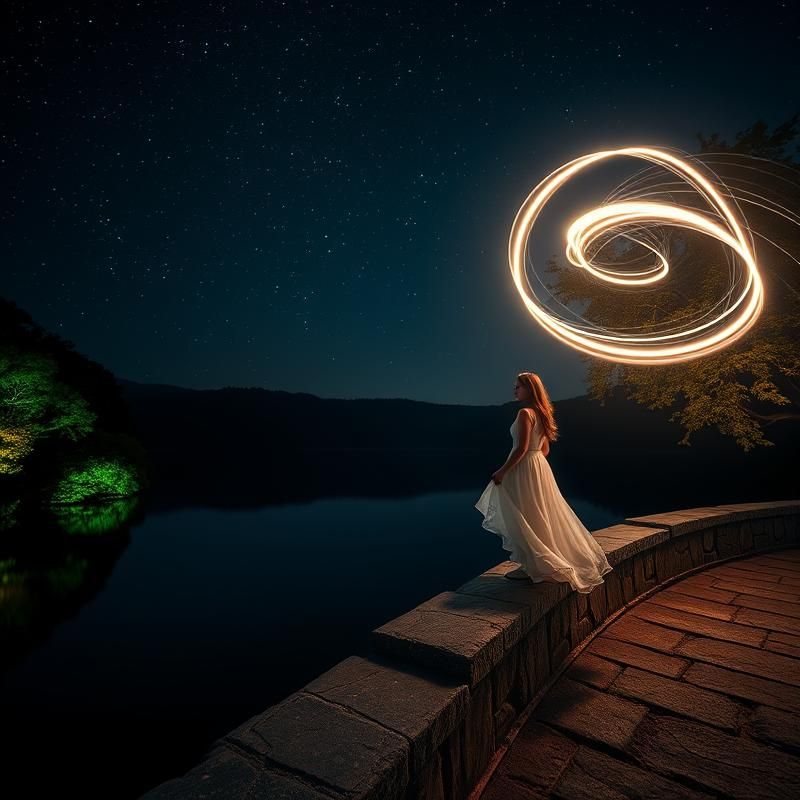 light painting style AI art