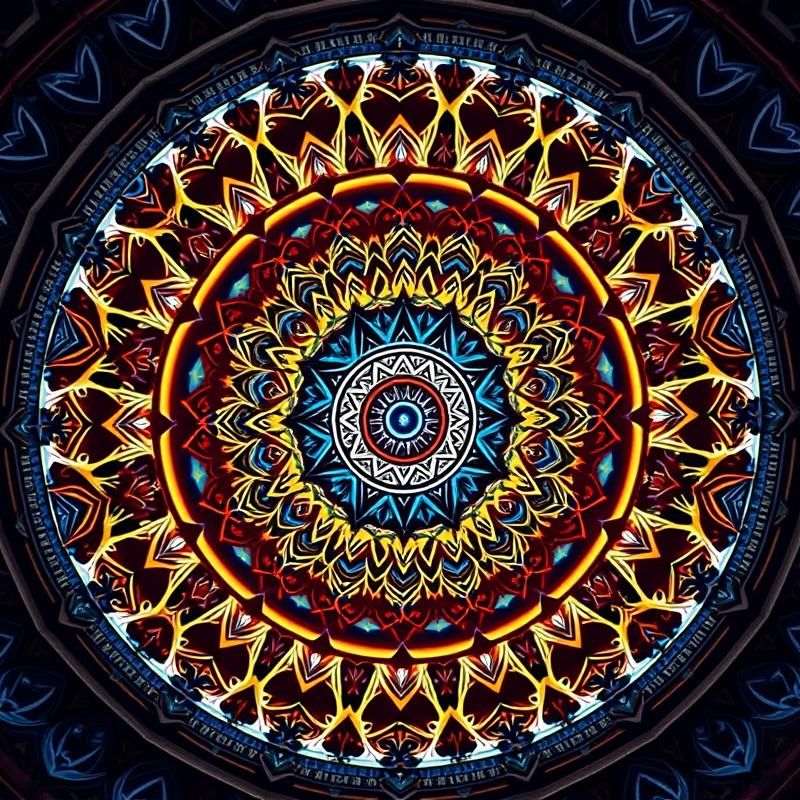 mandala style AI art