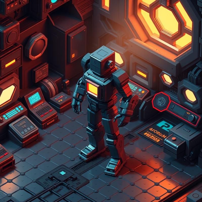 isometric style AI art
