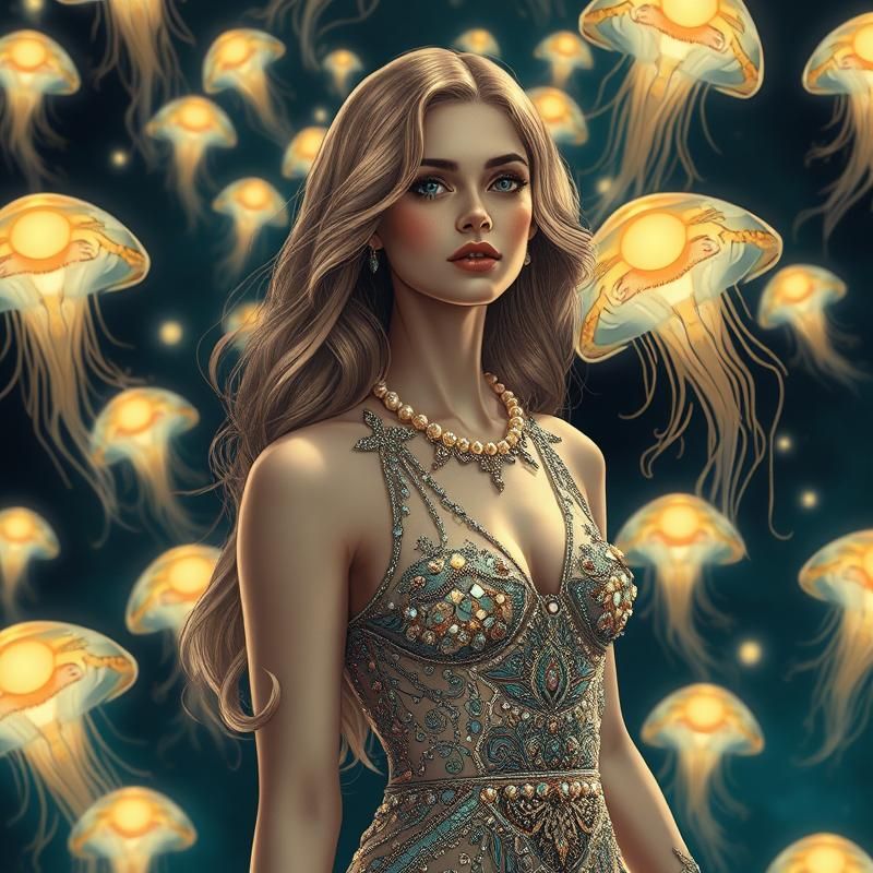 art deco style AI art