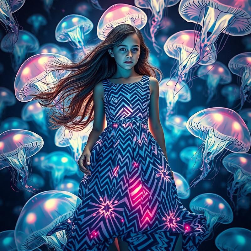 op art style AI art