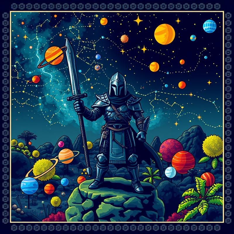 8-bit art style AI art