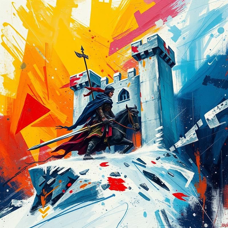 abstract style AI art