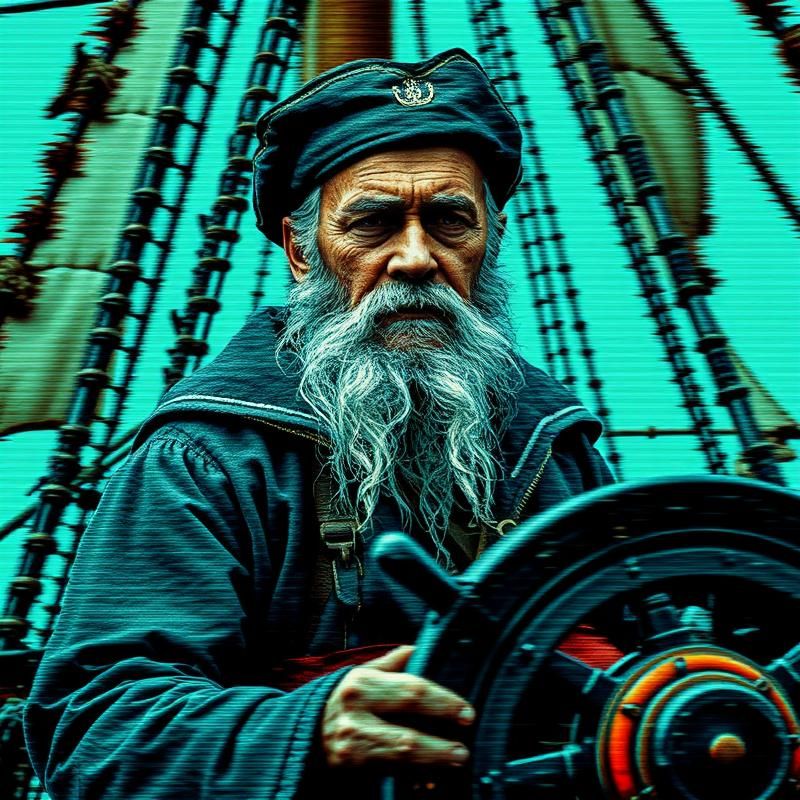 glitch art style AI art