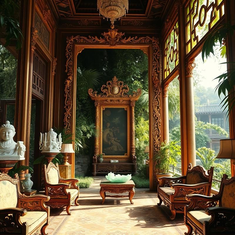 rococo style AI art