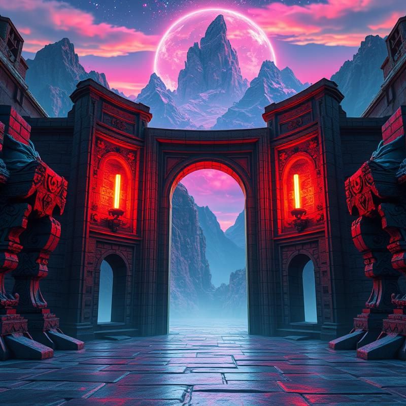 vaporwave style AI art