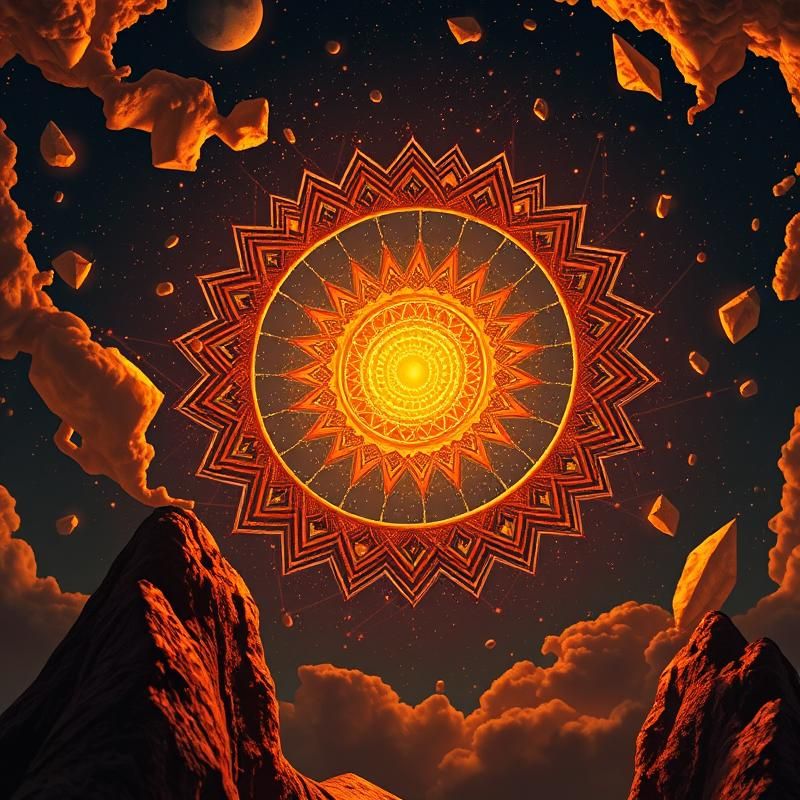 tribal style AI art