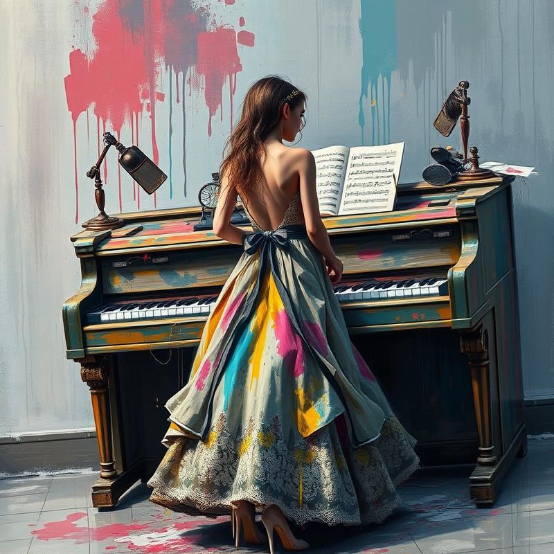 abstract expressionism style AI art