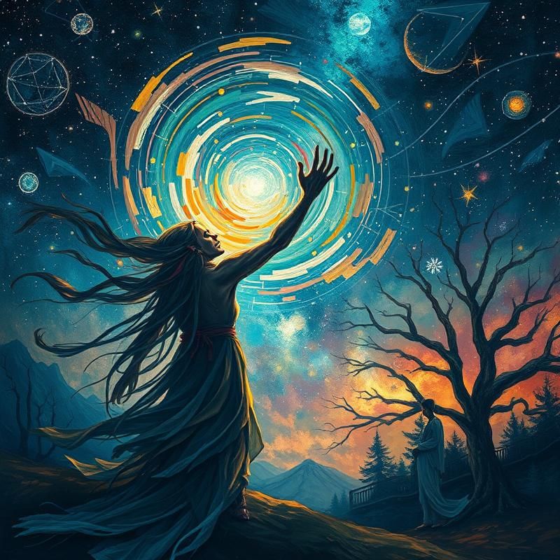 abstract style AI art