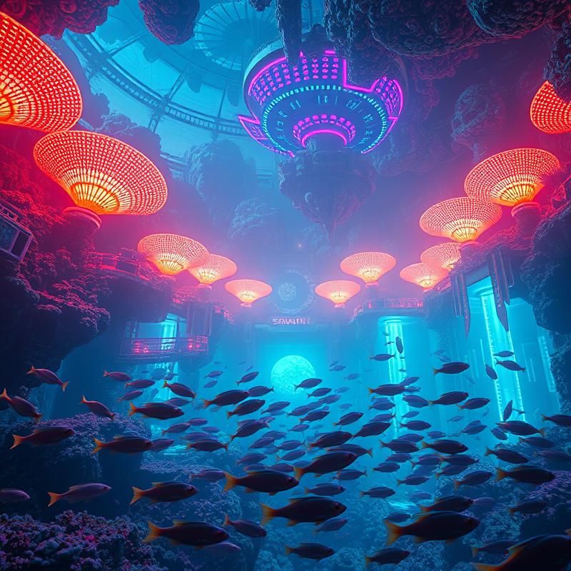 synthwave style AI art