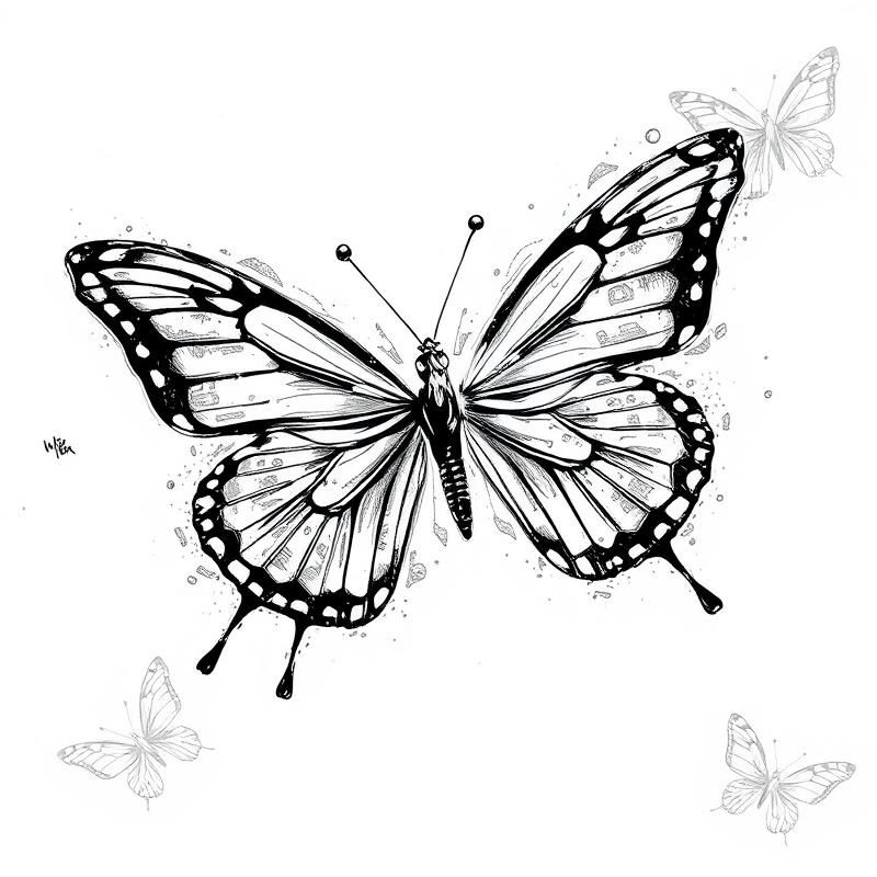 ink drawing style AI art